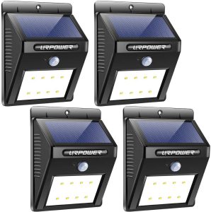 URPOWER Motion-Sensor Solar Lights (Pack of 4)