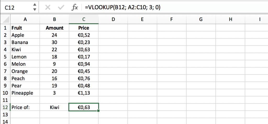 VLOOKUP