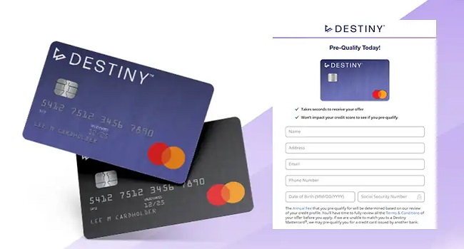 Login Destiny Credit Card