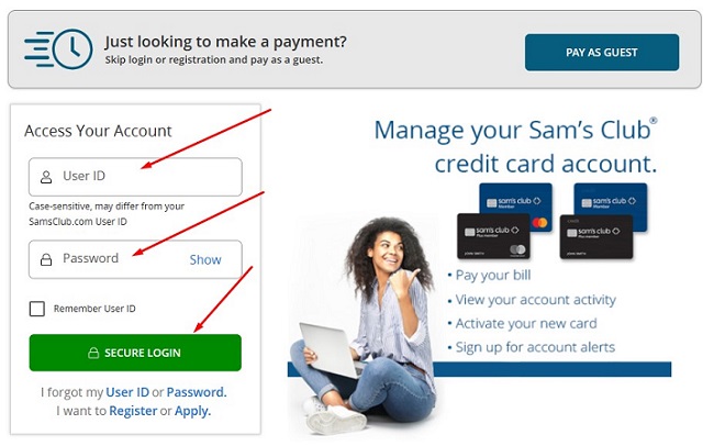 Sam's Club Credit Card Login