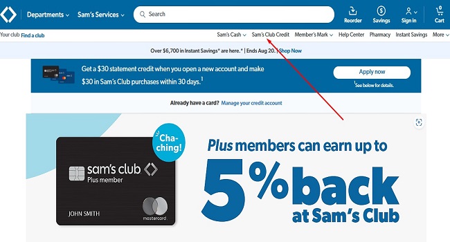Sam’s Club Credit Card