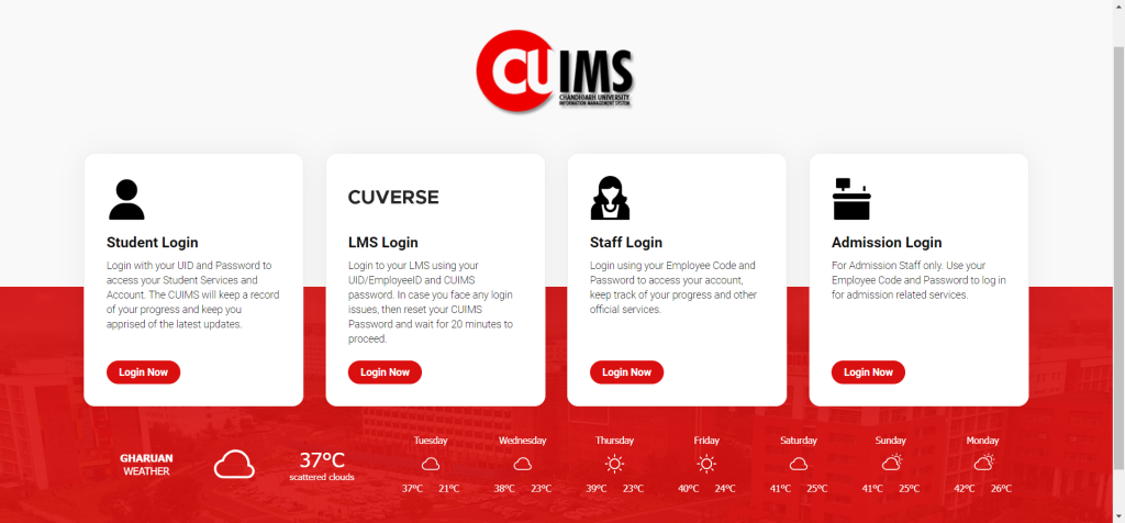 cuims login