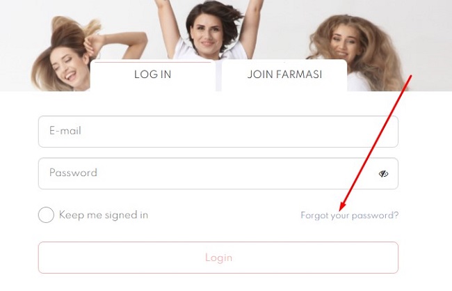 Farmasi Reset Password