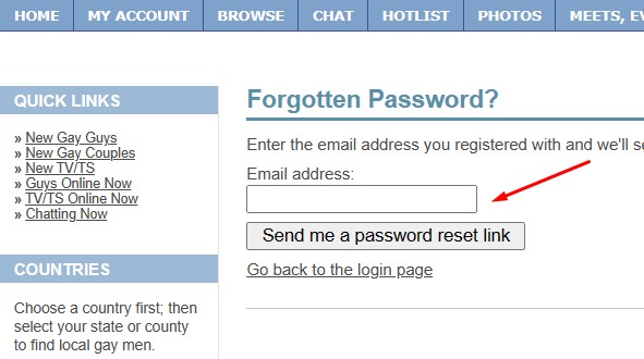 FabGuys Forgot Password