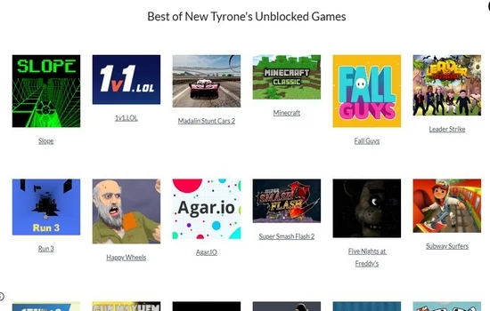 Tyrone's Unblocked Games Website