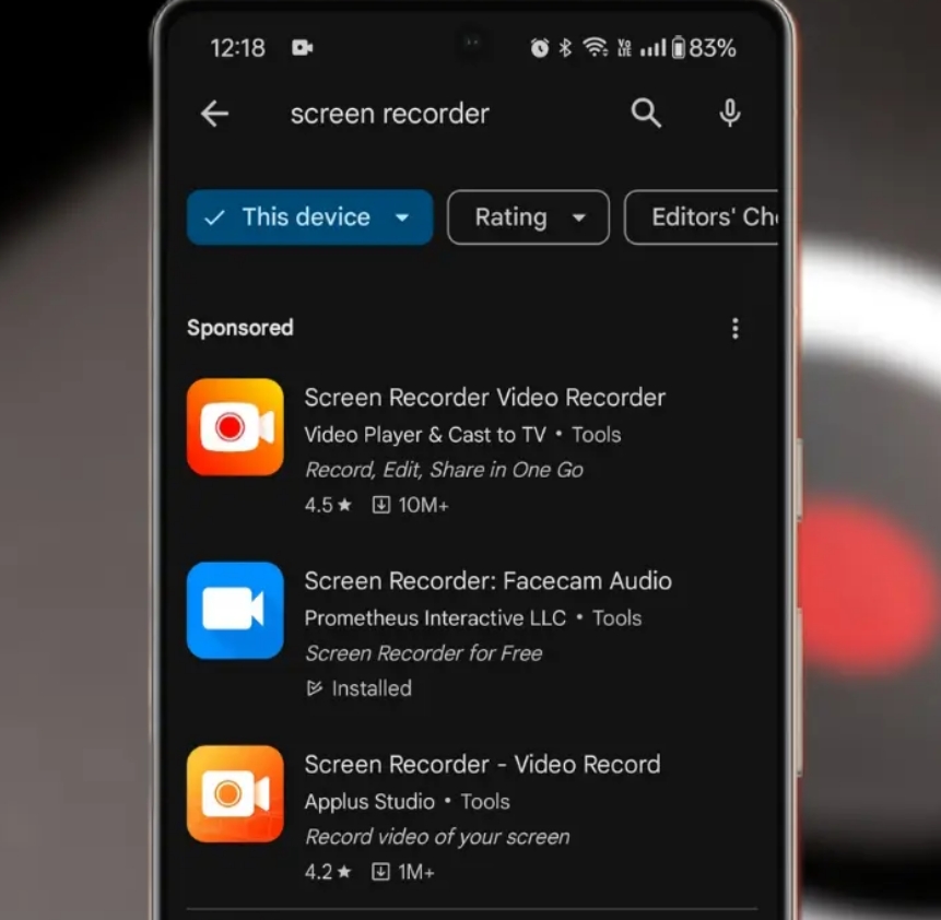 Recommended Screen Recorder