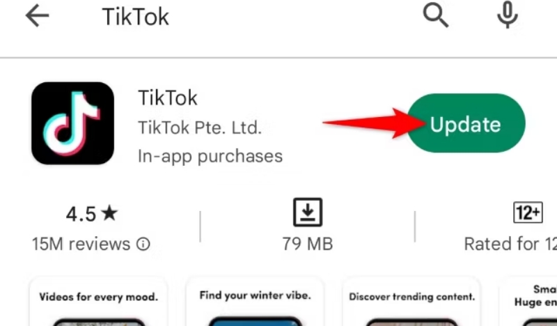 update tiktok app